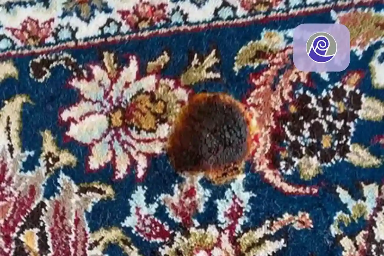 تصویر سوختگی فرش