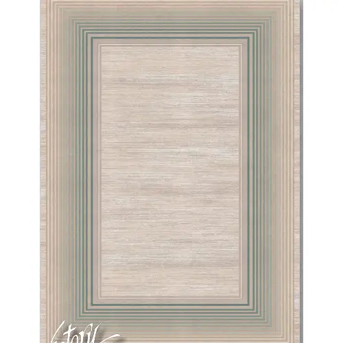 فرش 1200 شانه کد 70606 رنگ سبز کرم