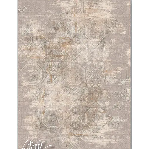 فرش 1200 شانه کد 70661 رنگ طوسی قهوه ای