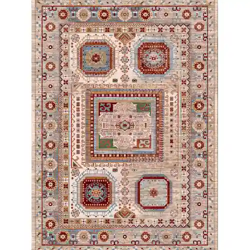 فرش 480 شانه کد 30153 رنگ آبی قرمز