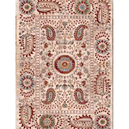 فرش 480 شانه کد 30200 رنگ صورتی آبی