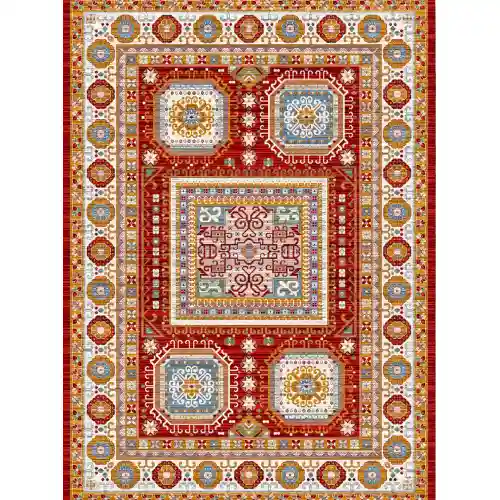 فرش 480 شانه کد 30713 رنگ قرمز