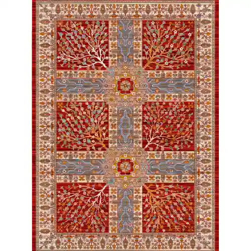 فرش 480 شانه کد 30766 رنگ قرمز