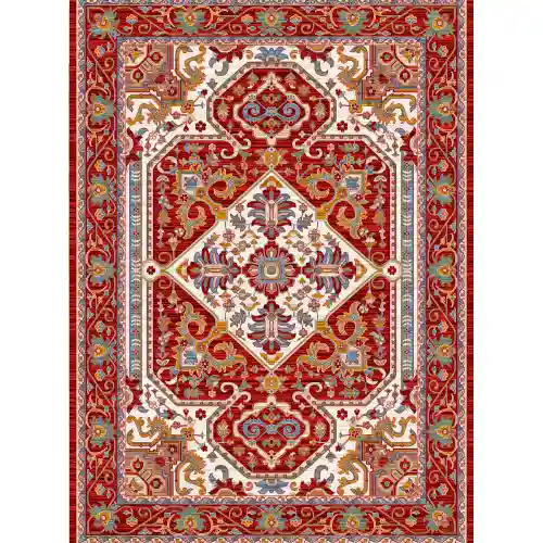 فرش 480 شانه کد 30780 رنگ قرمز