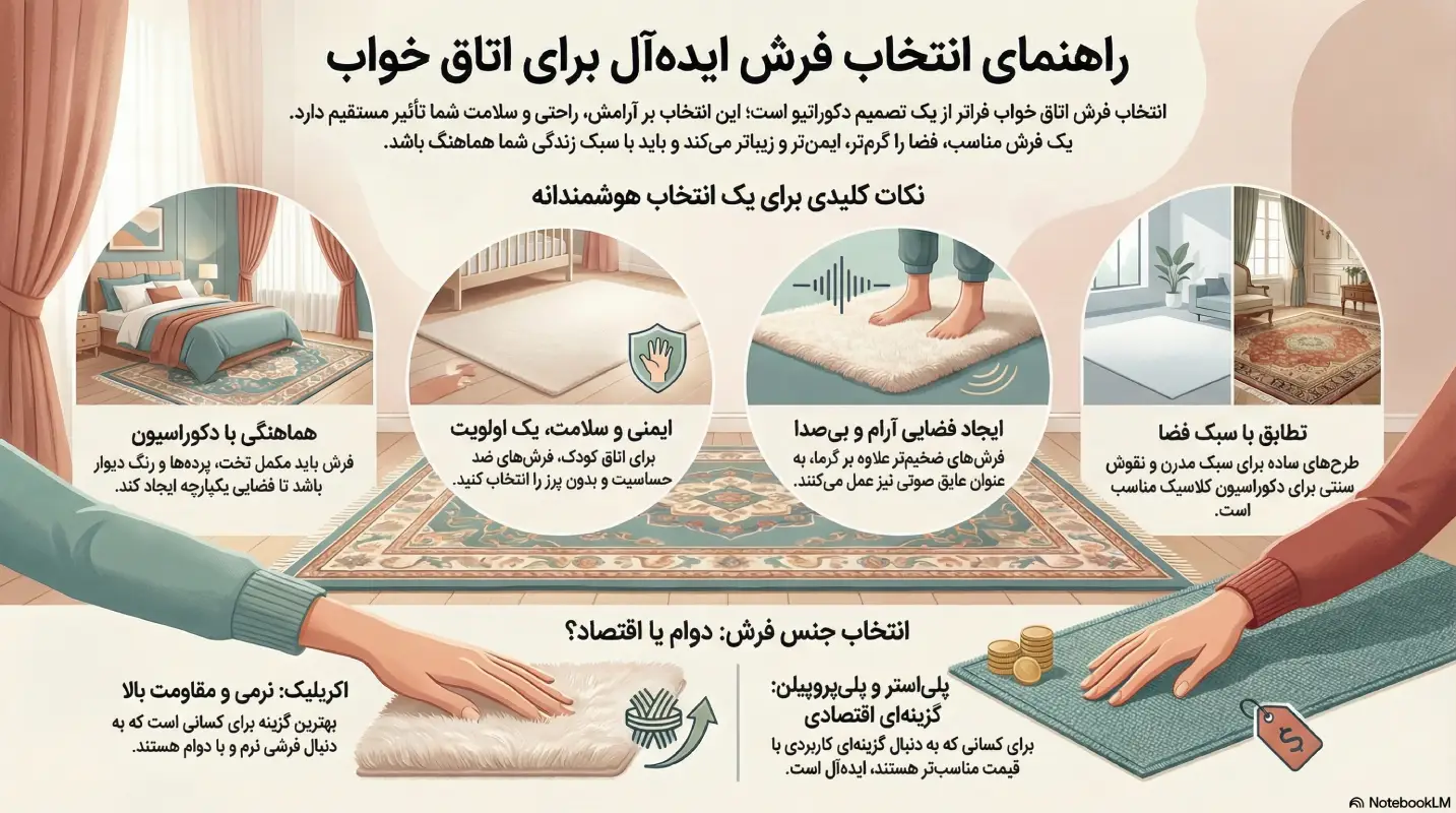 خرید فرش اتاق خواب